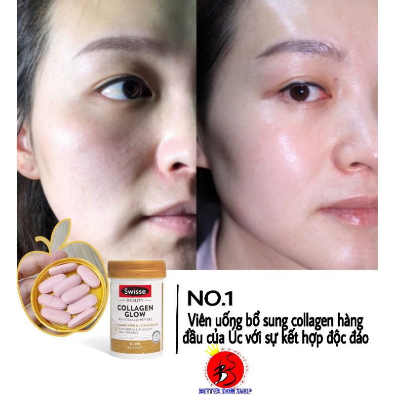 Swisse Collagen Glow 60v của Úc