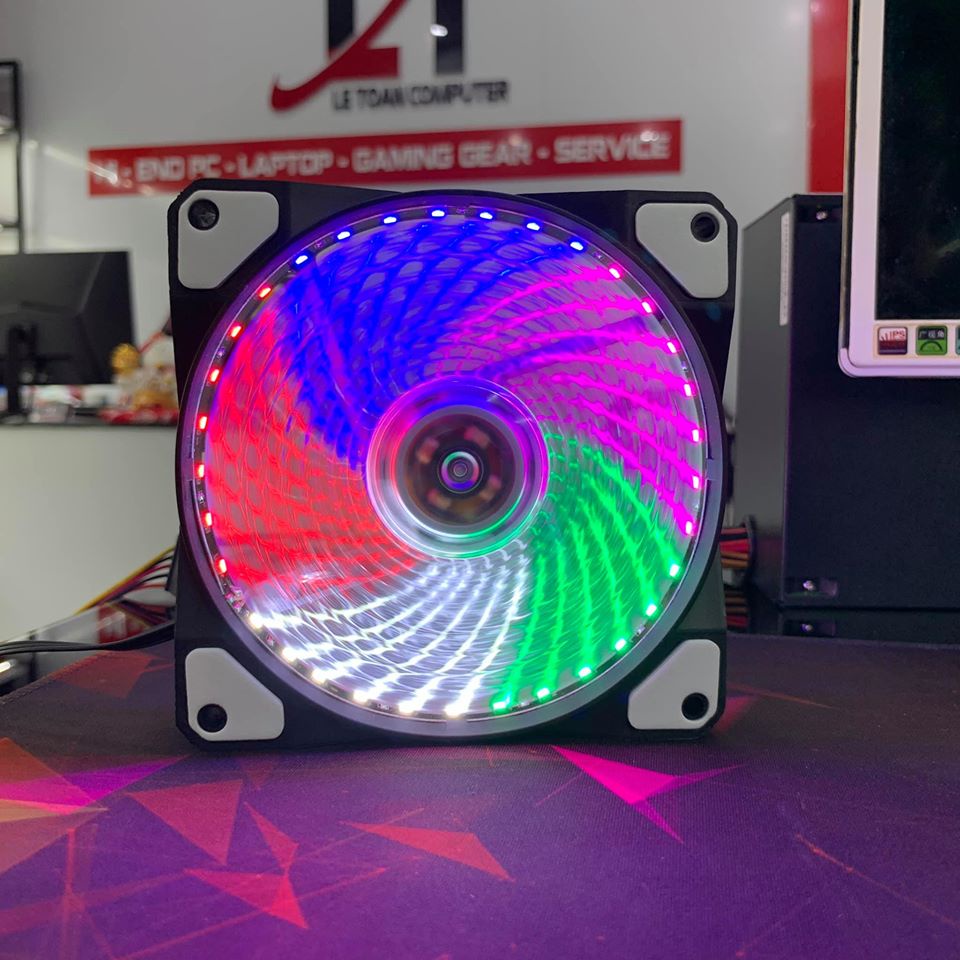 Fan box CPU Quạt chip box Cao Cấp socket 775/1155/1150 - Fan Led 5 màu siêu đẹp hàng chất lượng giá rẻ ADOO