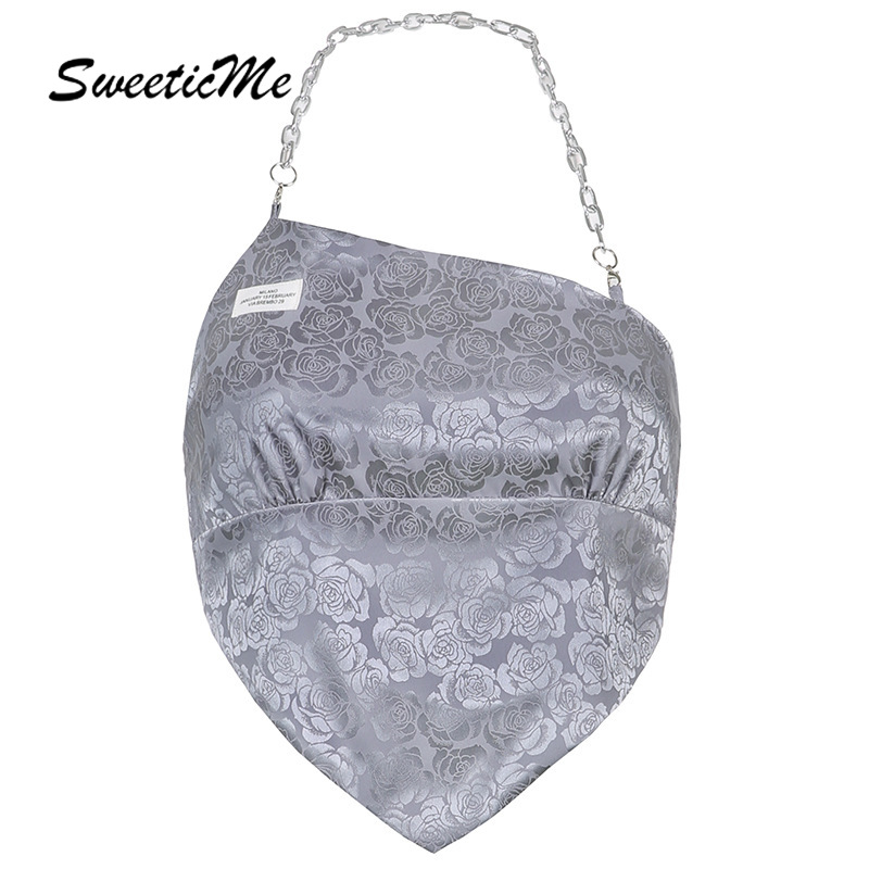 Áo Yếm Phối Khóa Kéo Hở Lưng Gợi Cảm Cho Nữ 2021