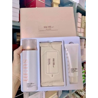 Sét kem chống nắng Su:m37 sun away và sữa rửa mặt Sum 37