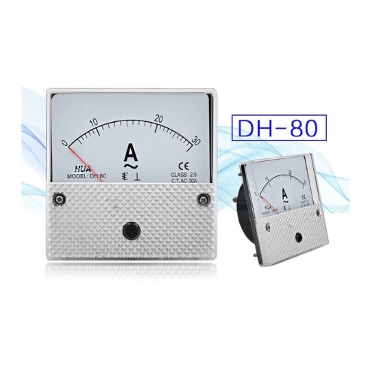 Ampe kế 30A AC DH-80 kích thước mặt 80x80