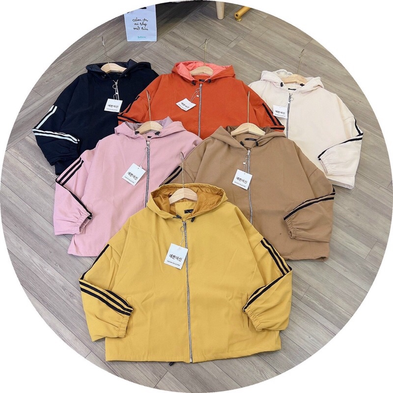 Áo khoác da lộn phối sọc bigsize hình thật