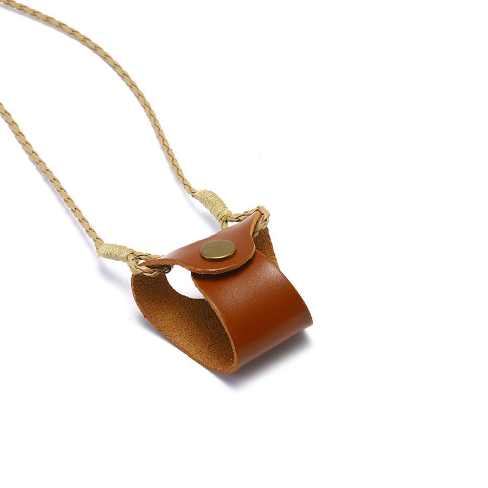 Túi giữ mắt kính bằng da pu có dây đeo nhiều màu tùy cọn tiện dụng