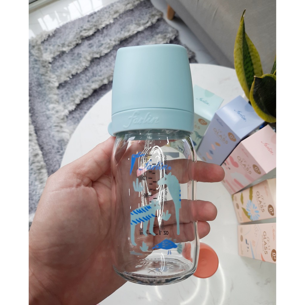 Bình Sữa Thủy Tinh Farlin Mẫu Mới - 240ml