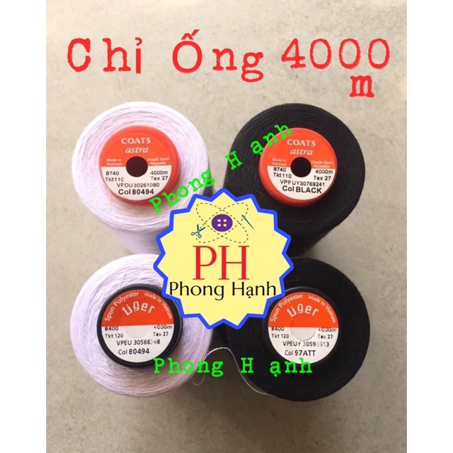 Chỉ may Tiger và Chỉ Astra (ống lớn 4000m)