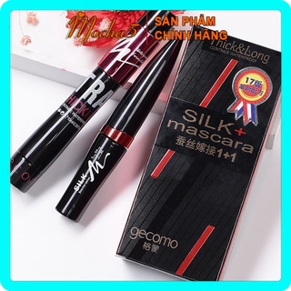 Mascara chuốt mi GECOMO SILK Thick and Long 2 đầu chống trôi, chống lem