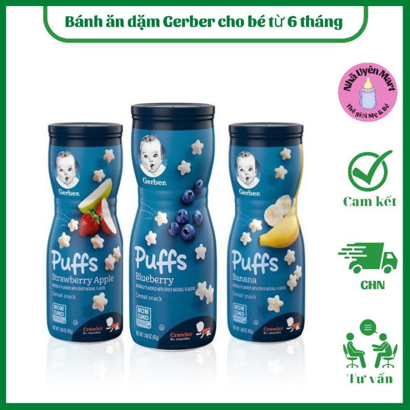 Bánh ăn dặm Gerber cho bé từ 6 tháng