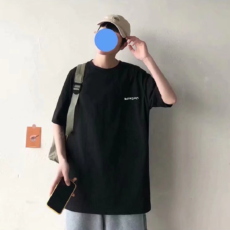 Áo Thun Tay Ngắn Dáng Rộng In Chữ Phong Cách Hip Hop Đường Phố Hàn Quốc Thời Trang Mùa Hè Cho Nam Và Nữ