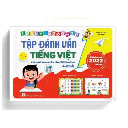 Tập đánh vần tiếng Việt phiên bản mới 2022 kèm file đọc quét mã QR và video hướng dẫn cách ghép vần