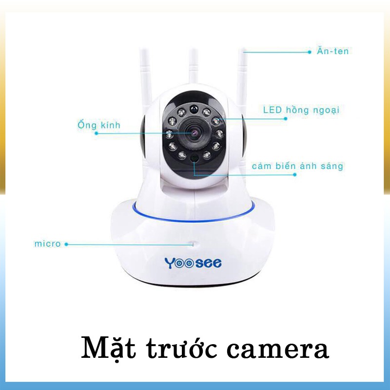 Camera yoosee 3 râu ip wifi không dây độ phân giải hd720p- Camera không dây ip 720 và 1080 | BigBuy360 - bigbuy360.vn