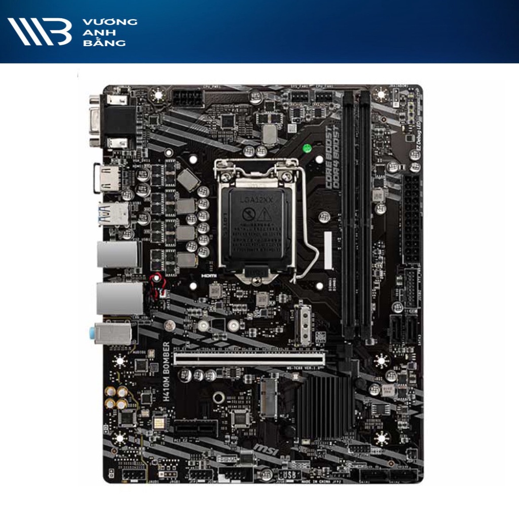 Bo mạch chủ, Mainboard MSI H410M BOMBER- Hàng chính hãng