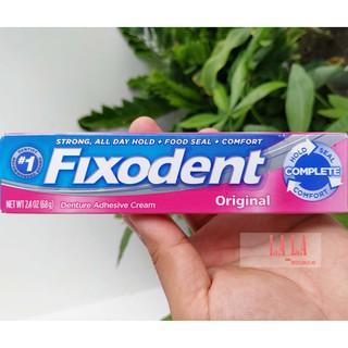 Keo dán hàm giả hàm tháo lắp Fixodent 68g USA