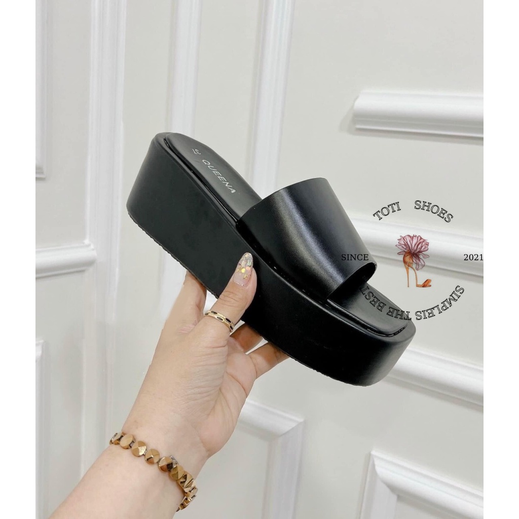 DÉP NỮ TOTIIE SHOES - DÉP XUỒNG THỜI TRANG QUAI NGANG TRƠN BẢN TO ĐẾ BẰNG HIỆN ĐẠI D2206040