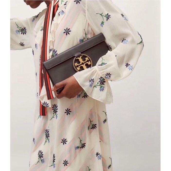 Clutch nữ hàng hiệu Tory Burch cầm tay cỡ lớn đi tiệc sang chảnh, thời thượng đủ mẫu mớ 100%