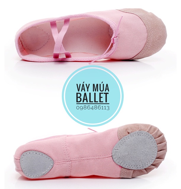 Giày múa ballet màu hồng