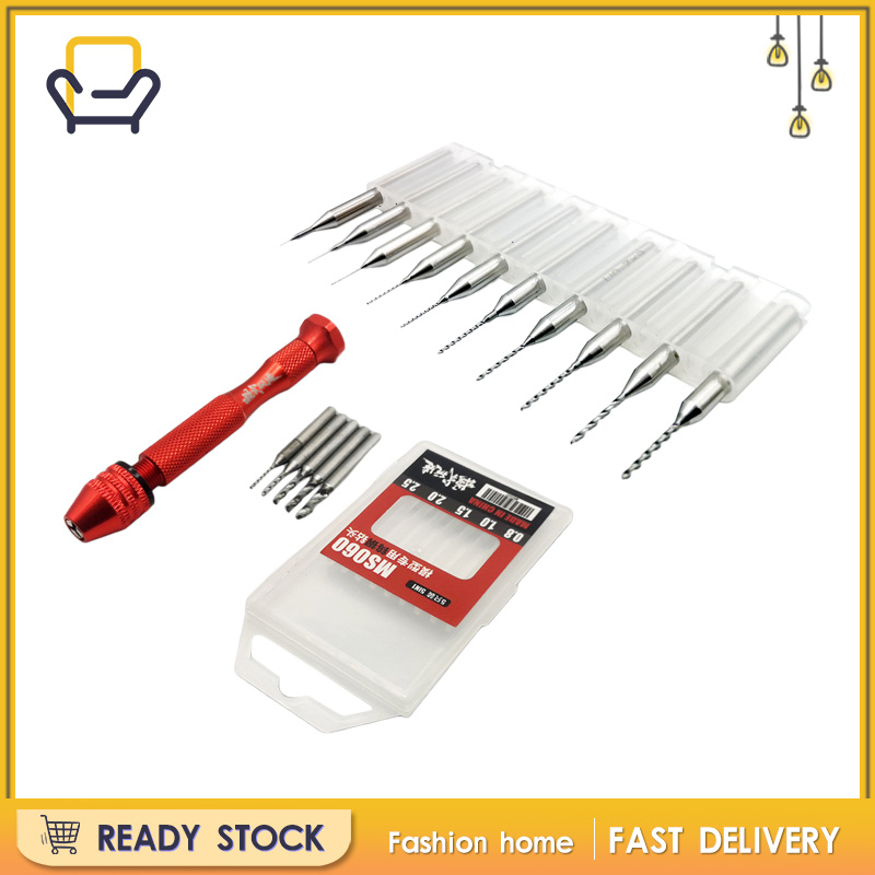 Bộ Mũi Khoan Cầm Tay Mini 0.1-1mm Chuyên Dụng Làm Đồ Gỗ / Mô Hình Gundam