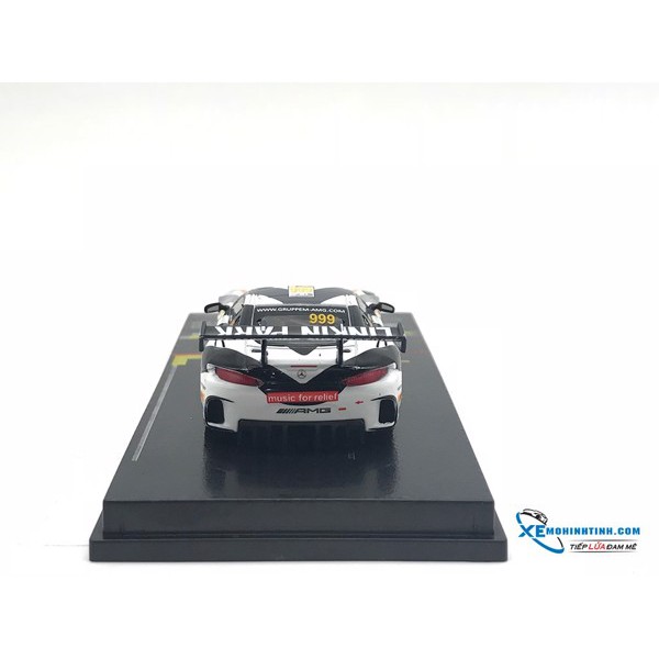 Xe Mô Hình Mercedes -AMG GT3 Macau GT Cup 2017 Maro Engel 1:64 Tarmac Works ( Xám Cam Tím )