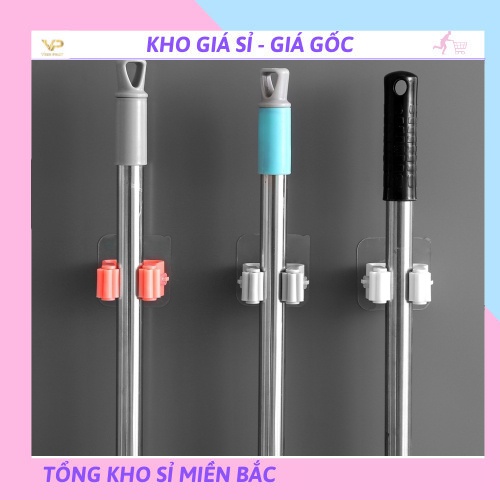 [❌GIÁ SỈ❌] MÓC DÁN TƯỜNG KẸP CÂY LAU NHÀ, THÌA DAO CHỊU LỰC 1626