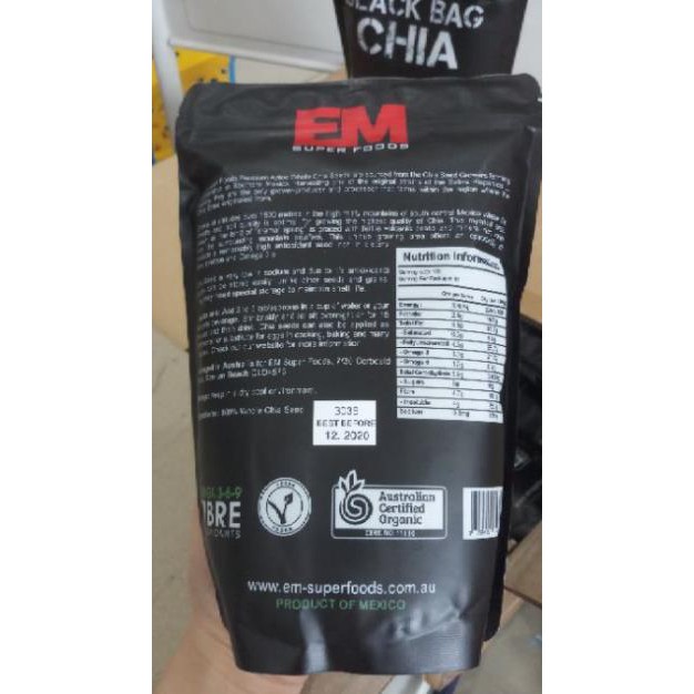 500g hạt chia Úc đen hỗ trợ giảm cân Keto Das - Healthy