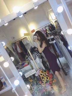 Đầm body 3 lỗ form dài