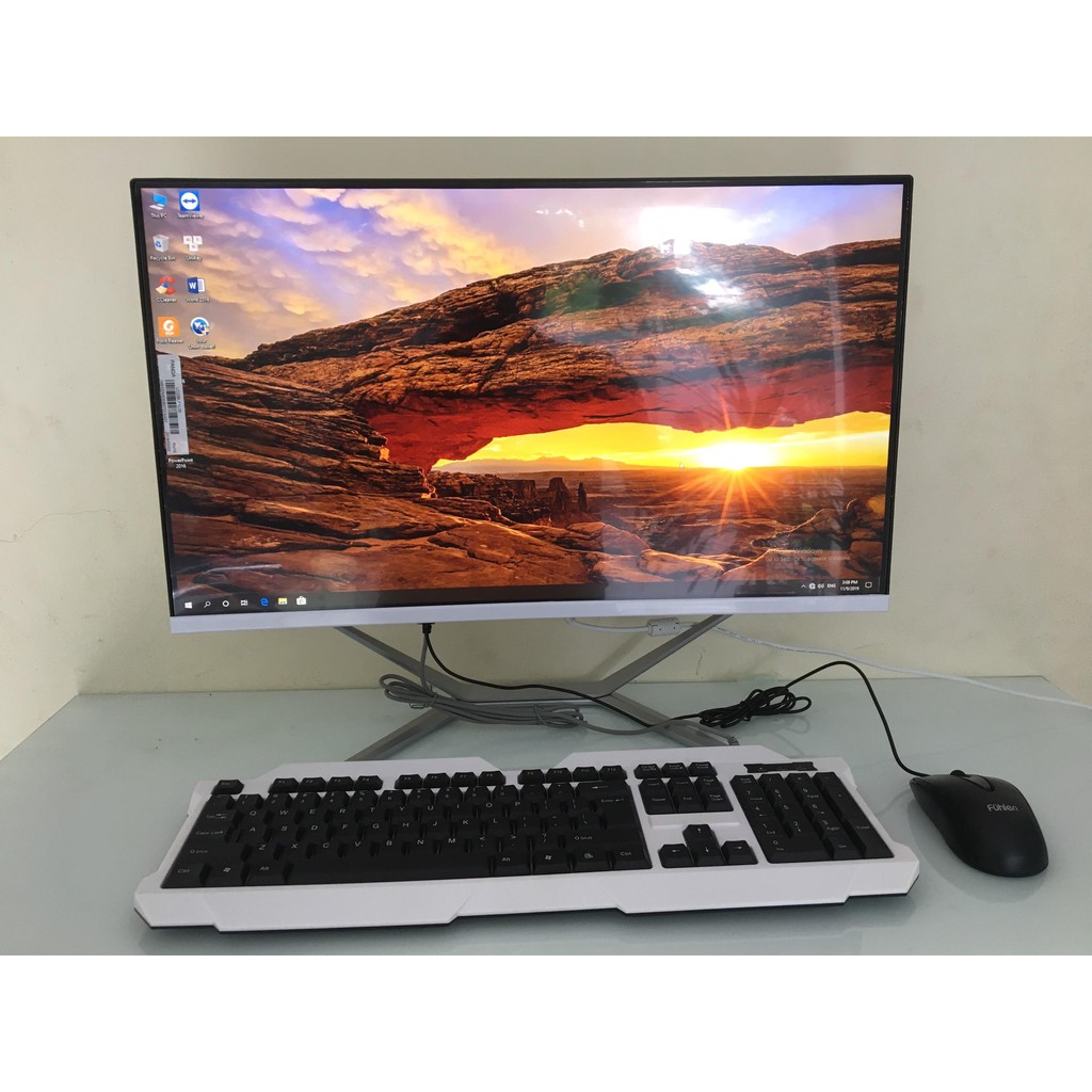 Màn hình cong 24 full view, CPU intel i3 2100 (3.1Ghz) , Ram DDR3 4G/1600, SSD 240G, Chipset H61 (wifi+ key mouse) | BigBuy360 - bigbuy360.vn