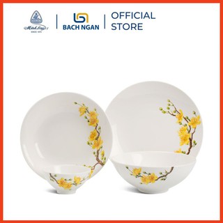 Bộ bàn ăn 10sp Daisy IFP Hoàng Mai 461028409 Minh Long