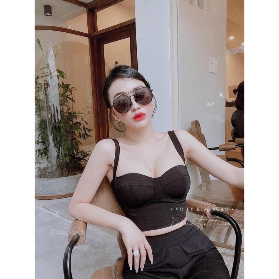 Set Cúp Ngực Quần Ống Suông Cao Cấp - Set Bộ Nữ Hot | BigBuy360 - bigbuy360.vn