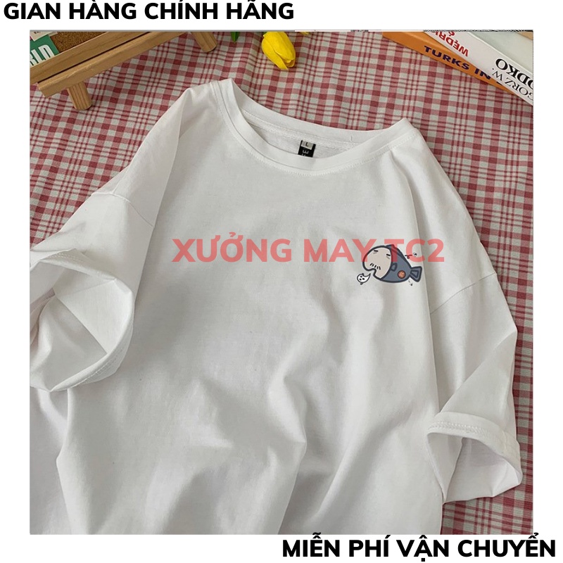 Áo thun unisex nam nữ form rộng, áo phông tay lỡ unisex form rộng chất cotton mát mịn thấm hút mồ hôi XƯỞNGMAYTC2