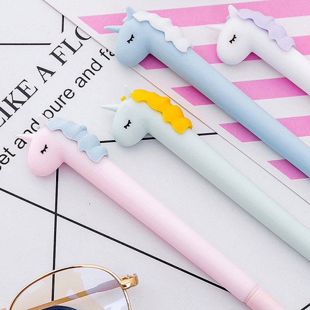 Bút Gel Mực Đen Hình Kỳ Lân Siêu Dễ Thương