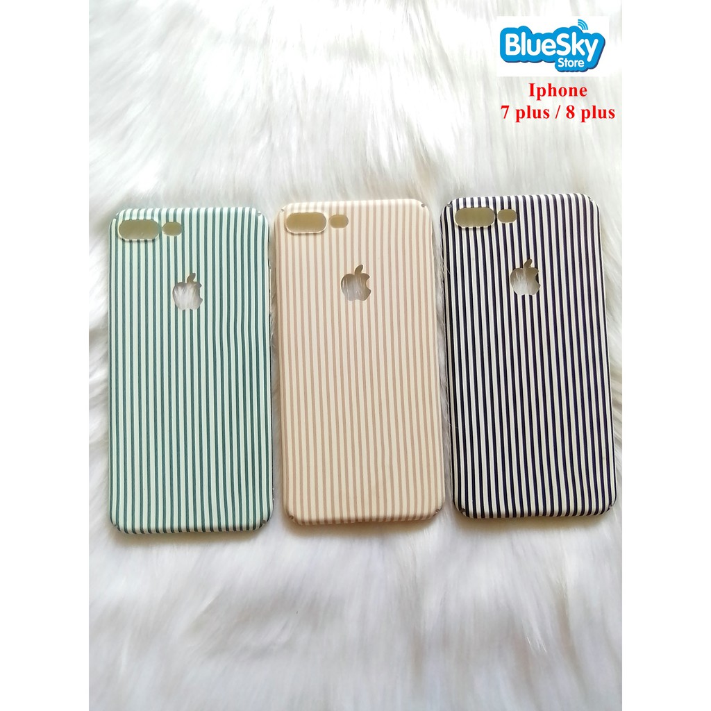 Ốp lưng Iphone 7 Plus / 8 Plus NHỰA CỨNG SỌC