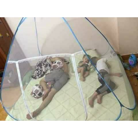 Bộ mùng cho gia đình có thể tự bung và gấp gọn có kích thước 1m6*2m, 1m8*2m và 2m*2m
