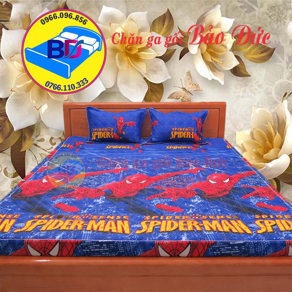 Ga giường trần bông, ga bo chun, đầy đủ kích thước, đa dạng mẫu mã