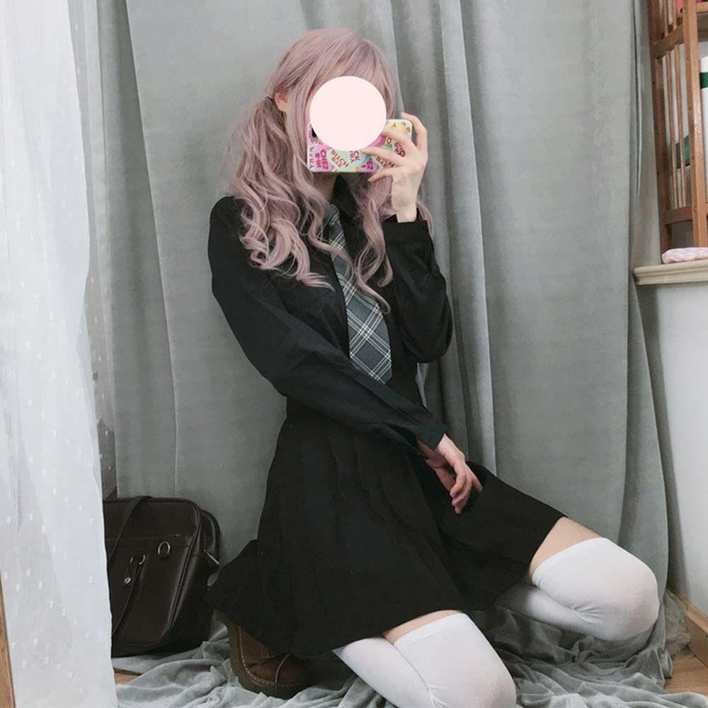 Cà Vạt Đồng Phục Họa Tiết Sọc Caro Phong Cách Lolita Cho Nữ