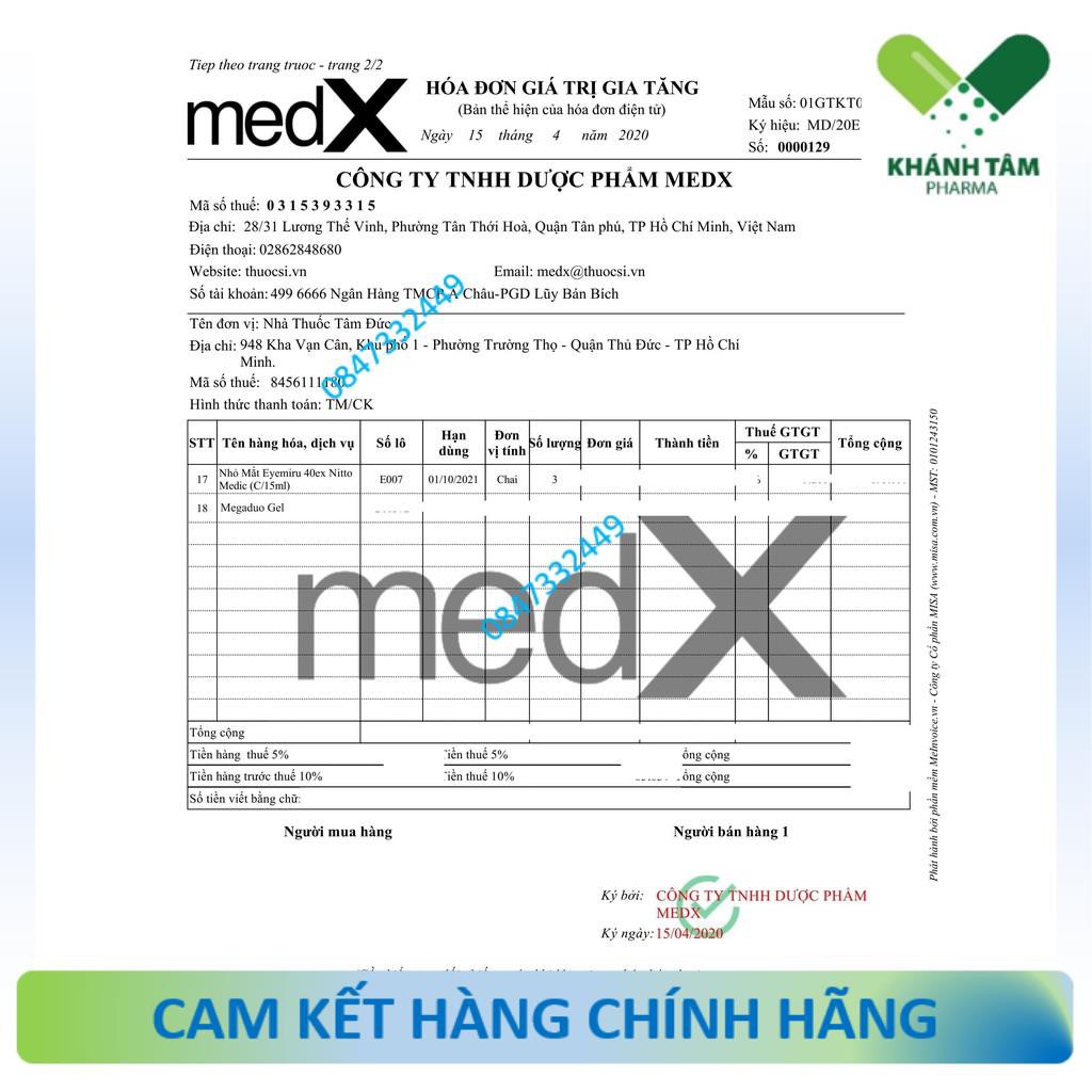 Megaduo Gel / Plus (Tuýp 15g) - Mụn trứng cá, mụn ẩn, thâm mụn [Mega duo, Megadou] !!! | BigBuy360 - bigbuy360.vn