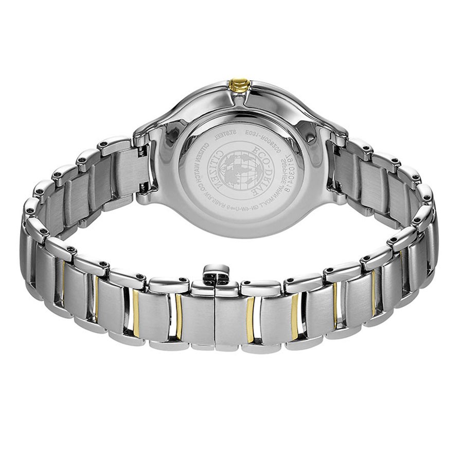 Đồng Hồ Nữ Citizen Dây Thép Không Gỉ EM0554-82X - Mặt Vàng (Sapphire)