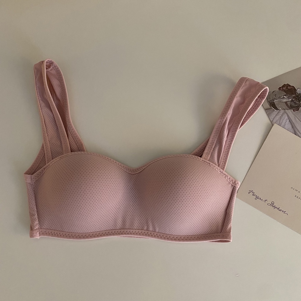 Áo Ngực Không Gọng Không Đường May Màu Sắc Đơn Giản Thoải Mái