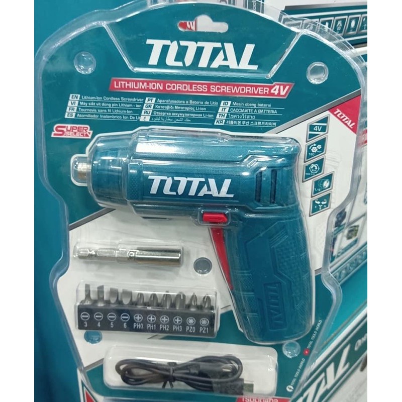 Máy siết vít pin 4V Total TSDLI0402