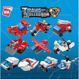 FULL SET ĐỒ CHƠI LẮP RÁP KIỂU LEGO 10 MÔ HÌNH XẾP HÌNH ENLIGHTEN 2104