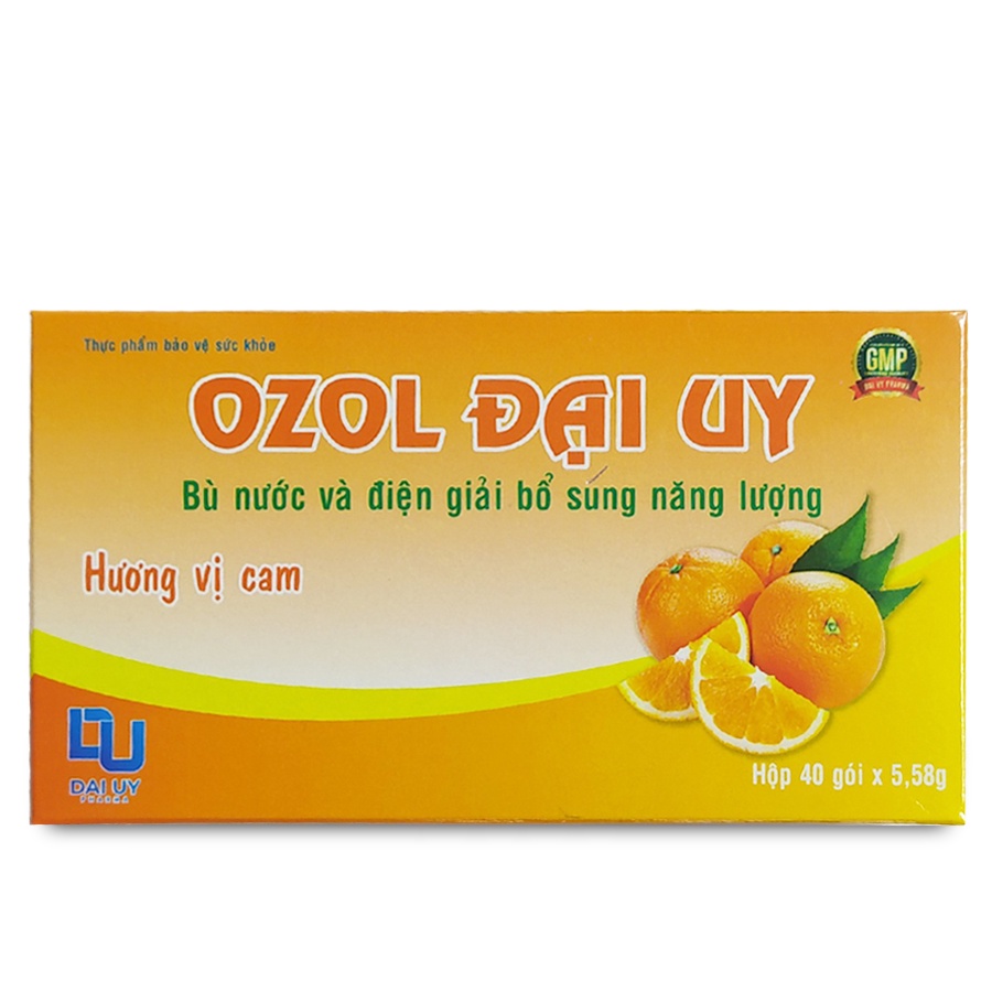 Ozon Đại Uy Bù Nước và Diện Giải Cam Hộp 40 Góix5,58G