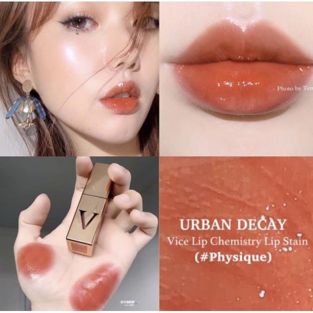 OFF 50% SON BÓNG URBAN DECAY VICE LIP CHEMISTRY LASTING GLASSY TINT MÀU 21, PHYSIQUE, STACKED new