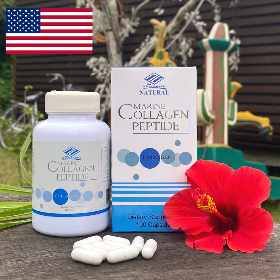 Viên Uống Marine Collagen Peptide Nuhealth 100 viên Xóa Nám Trắng Da