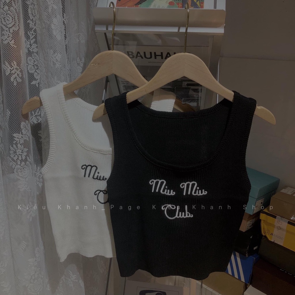 [ HÓT] Áo ba lỗ nữ thêu miu miu -  Áo Thun dáng ôm body dáng ngắn, croptop thể thao năng động cá tính. ZADOLA FASH