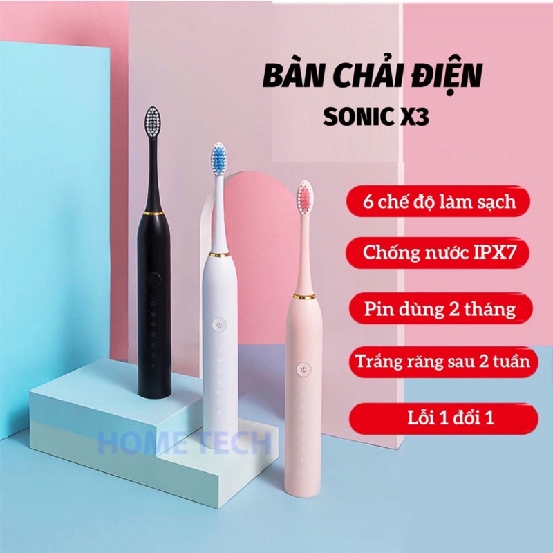BÀN CHẢI ĐIỆN 4 ĐẦU THAY