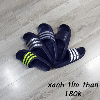 Dép Adidas đúc (màu xanh tím than)