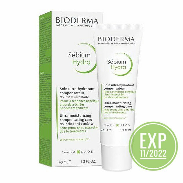 (Hàng Mới Về) Kem Trị Mụn Dưỡng Ẩm Da Khô Bioderma Sebium Hydra 40ml