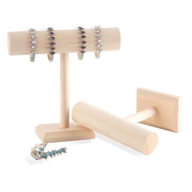 Giá Đỡ Vòng Tay / Dây Chuyền / Đồng Hồ Bằng Gỗ Trơn 7.30Cm