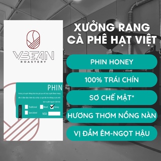 Cà phê robusta rang xay nguyên chất pha phin thượng hạng - 1kg cafe phin honey hái lựa 100% trái chín - vbean roastery