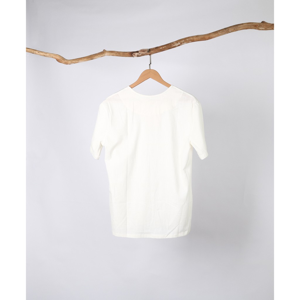 Áo thun nam cổ V thời trang vải đũi (linen) cao cấp | BigBuy360 - bigbuy360.vn