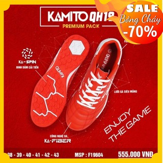 Siêu sốc Giày đá bóng Kamito Quang Hải, Giày đá banh cao cấp tặng thêm túi rút đựng giày BH 6 tháng Free ship