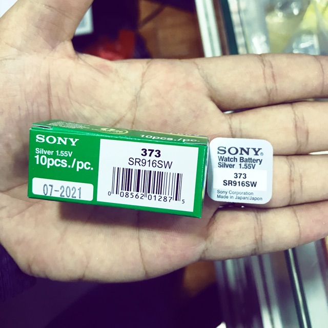 Viên Pin Đồng Hồ Sony 373 SR916SW - pin sony 916 - 373 chính hãng vỉ 1 viên